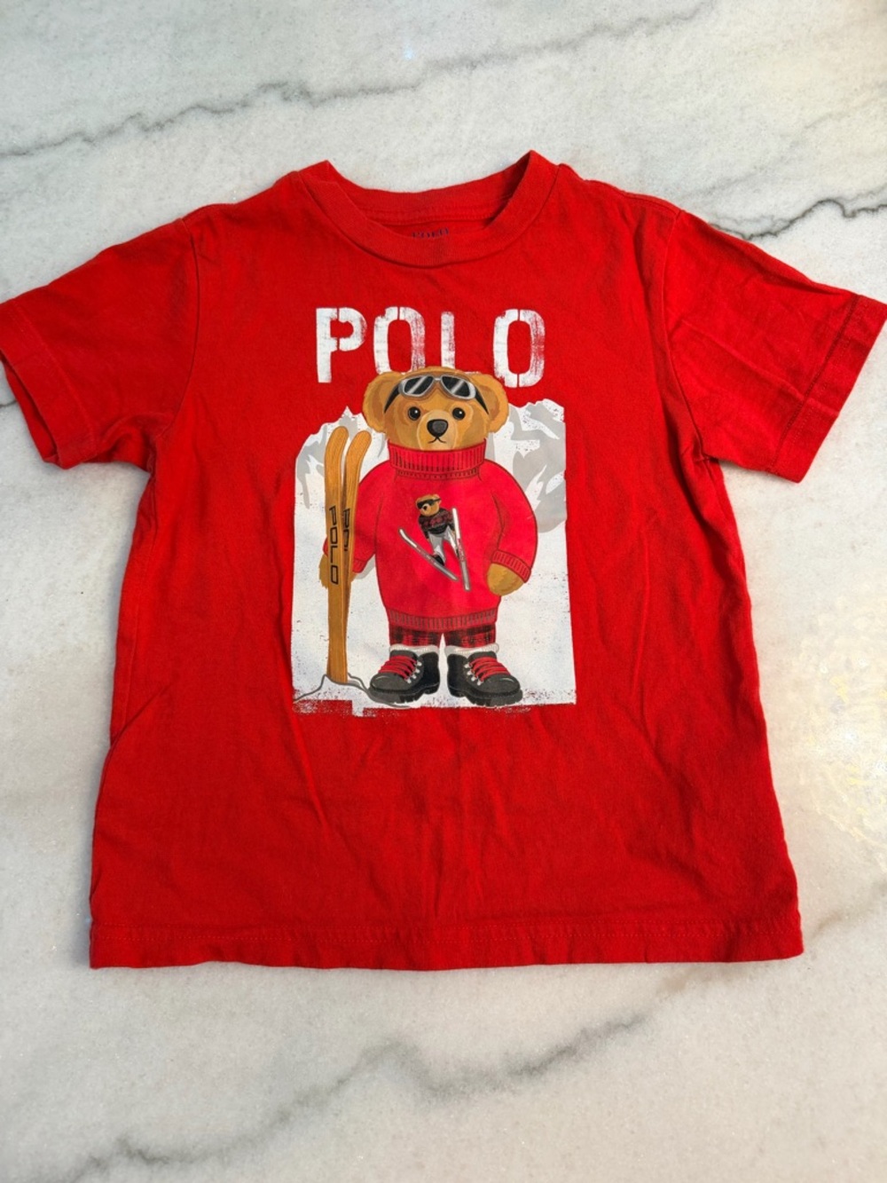 Polo by Ralph Lauren Red Kids Graphic Tee